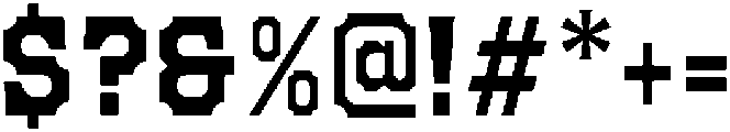 Mechwerk Condensed otf (400) Font OTHER CHARS