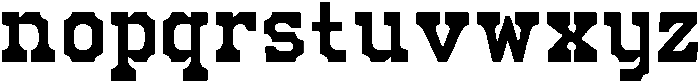 Mechwerk Condensed otf (400) Font LOWERCASE