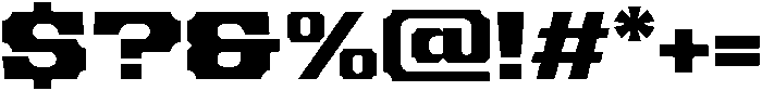 Mechwerk Expanded otf (400) Font OTHER CHARS