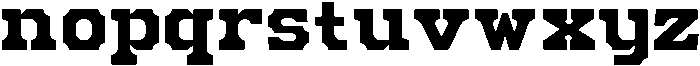 Mechwerk Regular otf (400) Font LOWERCASE