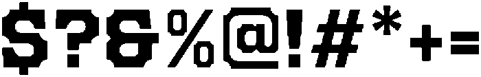 Mechwerk Semi Condensed otf (400) Font OTHER CHARS
