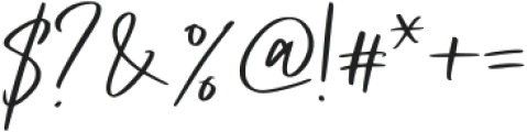 Medagin Signature Regular otf (400) Font OTHER CHARS