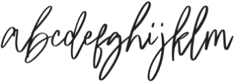 Medagin Signature Regular otf (400) Font LOWERCASE