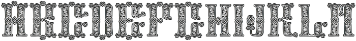 Medieval Knots Regular otf (400) Font UPPERCASE