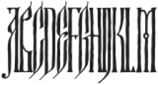 Medieval Narrow Regular otf (400) Font UPPERCASE