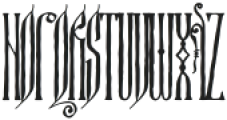 Medieval Narrow Regular otf (400) Font UPPERCASE