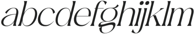 Mediga Italic otf (400) Font LOWERCASE