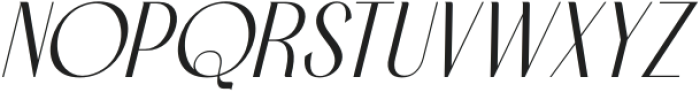 Medish Italic otf (400) Font UPPERCASE