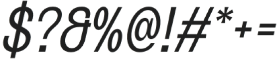 Meditera Italic otf (400) Font OTHER CHARS