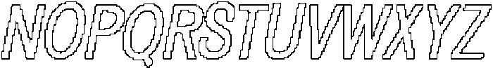 Meditera Pixel Outline otf (400) Font UPPERCASE