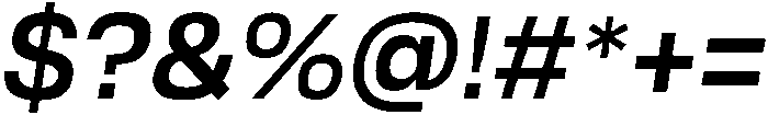 Medium Italic otf (500) Font OTHER CHARS