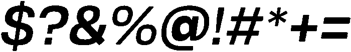Medium Italic otf (500) Font OTHER CHARS
