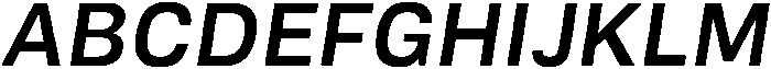 Medium Italic otf (500) Font UPPERCASE