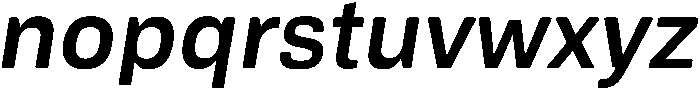 Medium Italic otf (500) Font LOWERCASE
