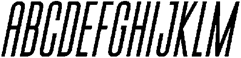 Medium Italic otf (500) Font UPPERCASE