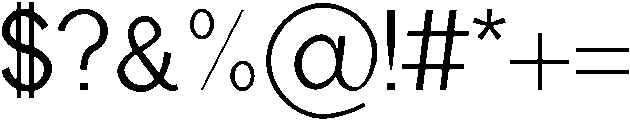 Medium otf (500) Font OTHER CHARS