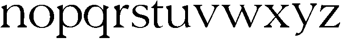 Medium ttf (500) Font LOWERCASE