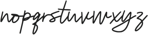 Mediyasi Signature Regular otf (400) Font LOWERCASE