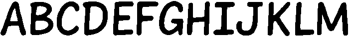 Mega Show otf (400) Font UPPERCASE