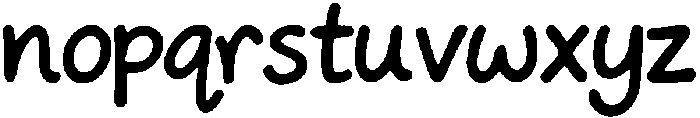 Mega Show otf (400) Font LOWERCASE