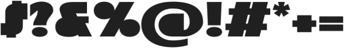 Mega Size Regular otf (400) Font OTHER CHARS