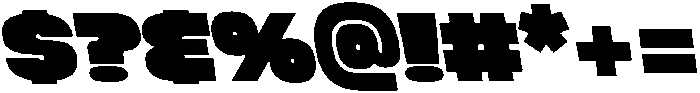 Megabold Left 08 ttf (700) Font OTHER CHARS