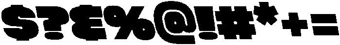 Megabold Left 10 ttf (700) Font OTHER CHARS