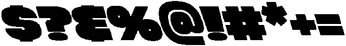 Megabold Left 16 ttf (700) Font OTHER CHARS