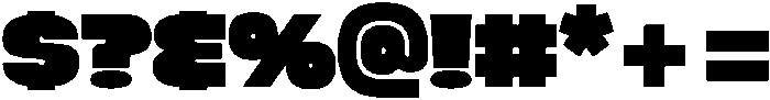 Megabold Upright ttf (700) Font OTHER CHARS