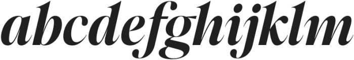 Megafield Bold Italic otf (700) Font LOWERCASE