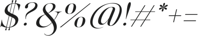 Megafield Light Italic otf (300) Font OTHER CHARS