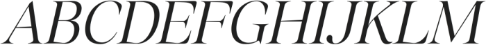 Megafield Light Italic otf (300) Font UPPERCASE