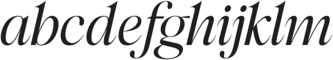 Megafield Light Italic otf (300) Font LOWERCASE