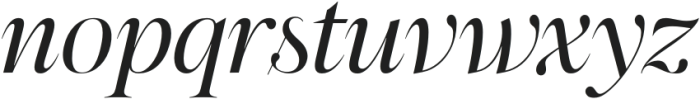 Megafield Light Italic otf (300) Font LOWERCASE