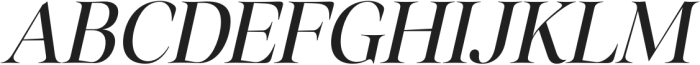 Megafield Medium Italic otf (500) Font UPPERCASE