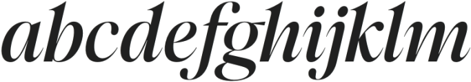 Megafield Medium Italic otf (500) Font LOWERCASE