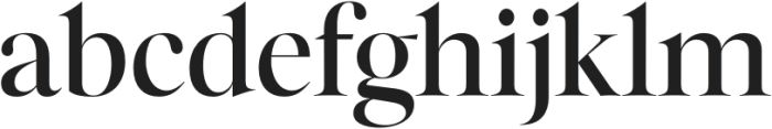 Megafield Medium otf (500) Font LOWERCASE