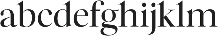 Megafield Regular otf (400) Font LOWERCASE