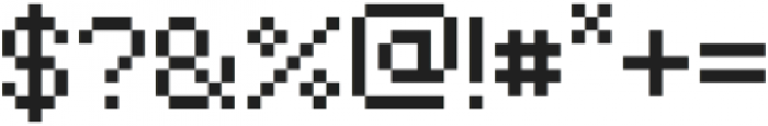 Megapixel Regular otf (400) Font OTHER CHARS