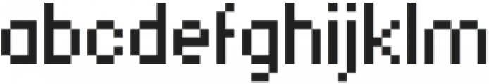 Megapixel Regular otf (400) Font LOWERCASE