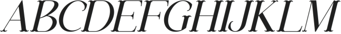 Megarow Italic otf (400) Font UPPERCASE