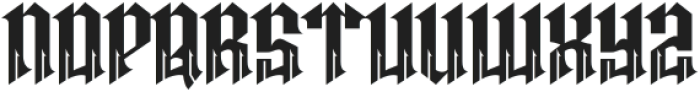 Megas Blemor Regular otf (400) Font UPPERCASE