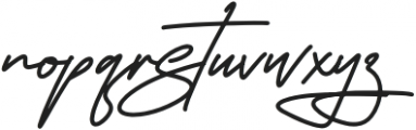 Megasta Signateria Signature otf (400) Font LOWERCASE