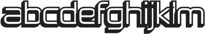 Megatrans ExtrudeLeft otf (400) Font LOWERCASE