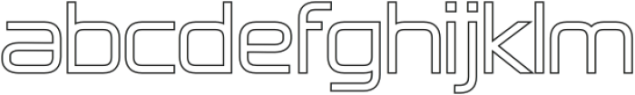 Megatrans Outline otf (400) Font LOWERCASE