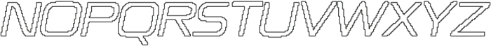 Megatrans Pixel Outline otf (400) Font UPPERCASE