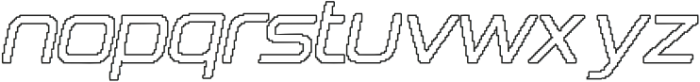 Megatrans Pixel Outline otf (400) Font LOWERCASE