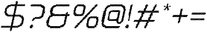 Megatrans Rounded Disco Italic otf (400) Font OTHER CHARS