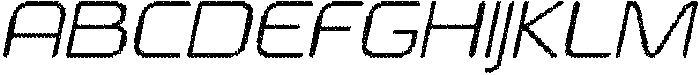 Megatrans Rounded Disco Italic otf (400) Font UPPERCASE