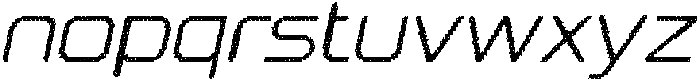 Megatrans Rounded Disco Italic otf (400) Font LOWERCASE